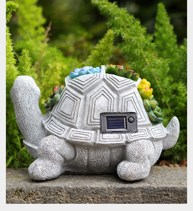 Solar Garden Outdoor Statues Turtle2