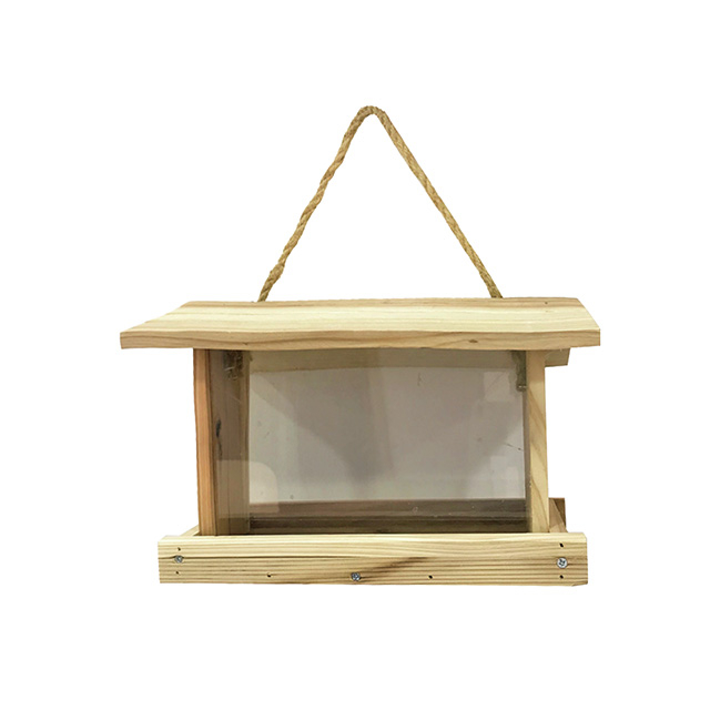 Large Wooden Hopper Bird Feeder GT16044