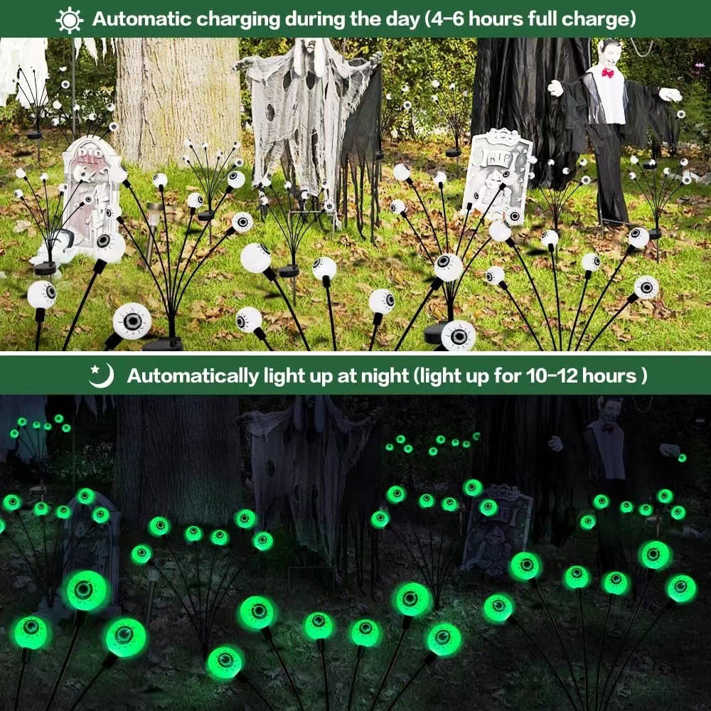 Halloween Decorations Outdoor Solar Scary Eyeball Lights-07