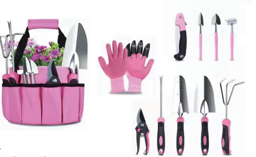 11-pc Stainless Steel with Rubber Handle Gardening Tools Set GT1209
