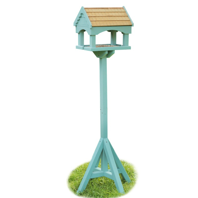 Outdoor Wooden Courtyard Bird Feeding Table Wild Bird Feeder