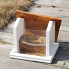 Large Suspended Bird Feeding Rainproof Wooden Bird Feeder