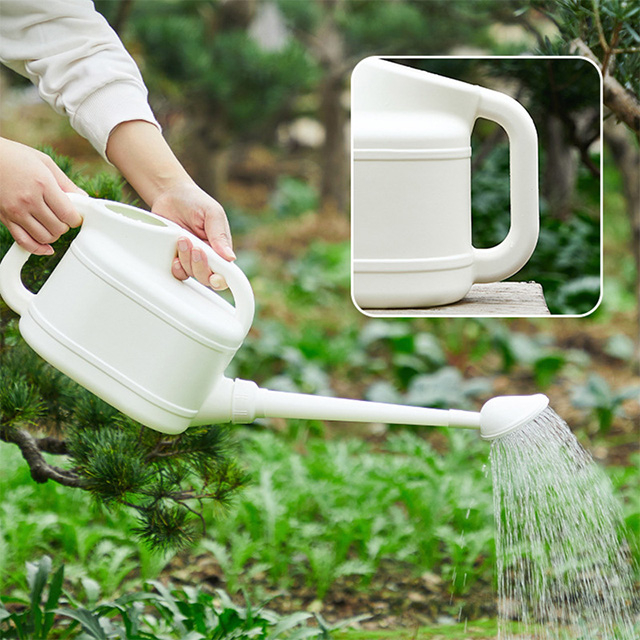 4L White 3 Modes Large Capacity Extended Long Nozzle Watering Can