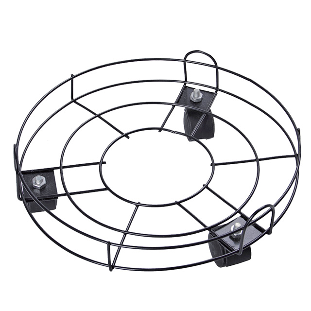 Metal Wire Heavy Duty Movable Round Plant Stand Plant Caddy GT14016