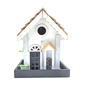 Decorative Country Cottage Wooden Bird House GT16124