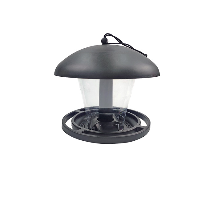 Black Plastic Hangable Lantern Bird Feeder GT16114