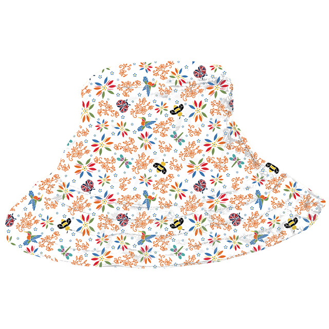 Packable Reversible Summer Floral Colorful Bucket Garden Hat GT19045