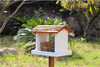 Large Suspended Bird Feeding Rainproof Wooden Bird Feeder