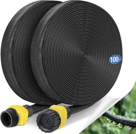 Heavy Duty Double Layer Drip Hose Water Flexible Garden Soaker Hose