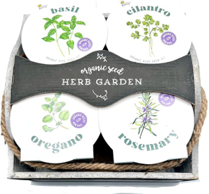 Organic 4 Year Round Herb Home Growing Garden Plant Starter DlY Kit