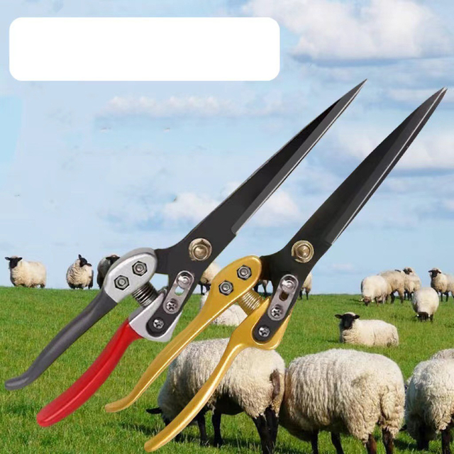 Aluminum-handled Multifunctional Sheep Shears Hand Pruner Wool Shears Manual Cow Wool Scissors
