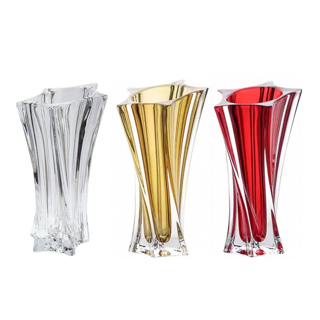 Norwegian Irregular Star-shaped Glass Vase Transparent and Luxurious Flower Vase