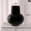 Black Vintage Retro French Small Flower Vase