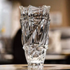 Wedding Decoration Striped Tall Clear Glass Vase