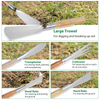 7 Piece Stainless Steel Heavy Duty Wood Handle Gardening Tools Set