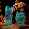 Ins Style Luminous Vase Light Luxury Creative Transparent Wave Mouth Flower Arrangement Decoration Hydroponic Water Flowers Vase