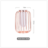 Metal glass flower vases