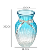 Gradient-colored glass vase