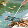 Removable Double-sided Multi-functional Plastic Leaf Rake for Gardens