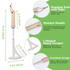 13.4" Stainless Steel Crevice Weeding Tool with Wood Handle