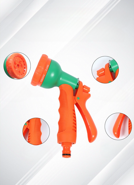 Collapsible High-pressure Car Wash Telescopic Spring Water Gun