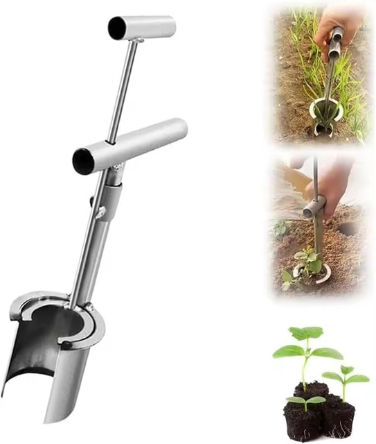 Handheld Bulb Planter Tools Stainless Steel Planting Garden Tools