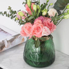 Hand Blown Decorative Green Desktop Glass Vase