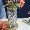 Wedding Decoration Striped Tall Clear Glass Vase