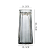 Glass Vase Creative Nordic Colored Glass Vase Transparent Hydroponic Flower Vases Decorated with Green Plants