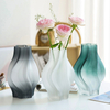 Small Cyclone Imitated Porcelain Glass Vase Frosted New Net Red Flower Hydroponic Rose Table Flower Vase