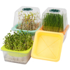 Clear Microgreen Growing Trays Sprouting Tray with Humidity Dome