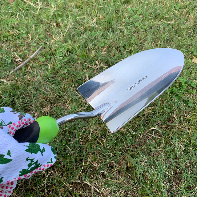 Heavy Duty Polished Stainless Steel Garden Trowel