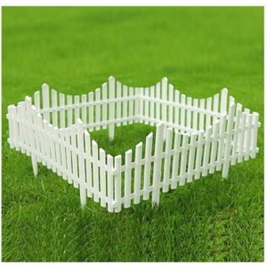 Plastic White Edgings Garden Picket Fence GT32019