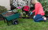 Outdoor 2 Tire Green Heavy-Duty Dolly Utility Cart Garden Wheelbarrow