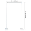 Metal Wedding Arch Stand with Bases GT32056