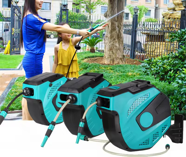 Water Pressure Irrigation Trolley Hose Reel Cart With Wheels