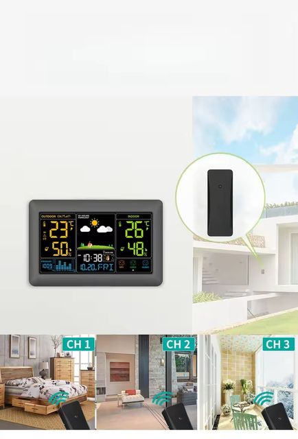 Weather Station Indoor Outdoor Thermometer 
