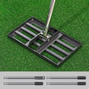 Stainless Steel Pole Tool Lawn Leveling Rake With 5-Section Rod