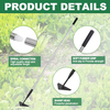 Carbon Steel Push-Pull Weeding Tool Triangle Garden Hoe