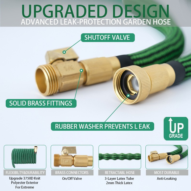 Garden Hoses Wear Resistant Elastic Folding Hose