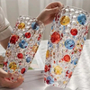 Home Decor Borosilicate Glass Hand Blown Glass Colored Creative Vase