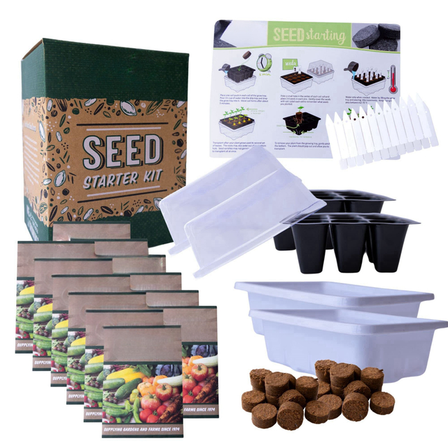 Culinary Indoor 12 Non-GMO Varieties Herbs Grow Garden Starter Kit