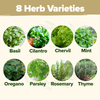 8 Indoor & Outdoor Variety Culinary Deluxe Herb Garden Plant Gift Kit