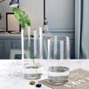 Glass Vase Bulk Cylinder Flower Home Decor Glass Flower Pot Decoration Long Clear Wholesale Wedding Plant Glass Vase for Flowers