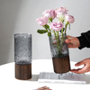 Light Luxury Northern Europe Simple Creative Glass Bottle Water Flower Vase Restaurant Guest Table Decorative Bottle