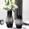 Small Cyclone Imitated Porcelain Glass Vase Frosted New Net Red Flower Hydroponic Rose Table Flower Vase