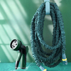 Expandable Garden Car Wash Hose Reel With Brass Fitting And Spray Gun