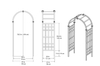 Wooden Arch for Garden GT32071