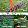 Heavy Duty Leaf Picker Upper & Garden Claw Multi-Use Leaves Scoop and Hands Rake