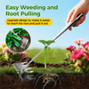 6 Teeth Dual Head Stainless Steel Hand Garden Weeding Rake